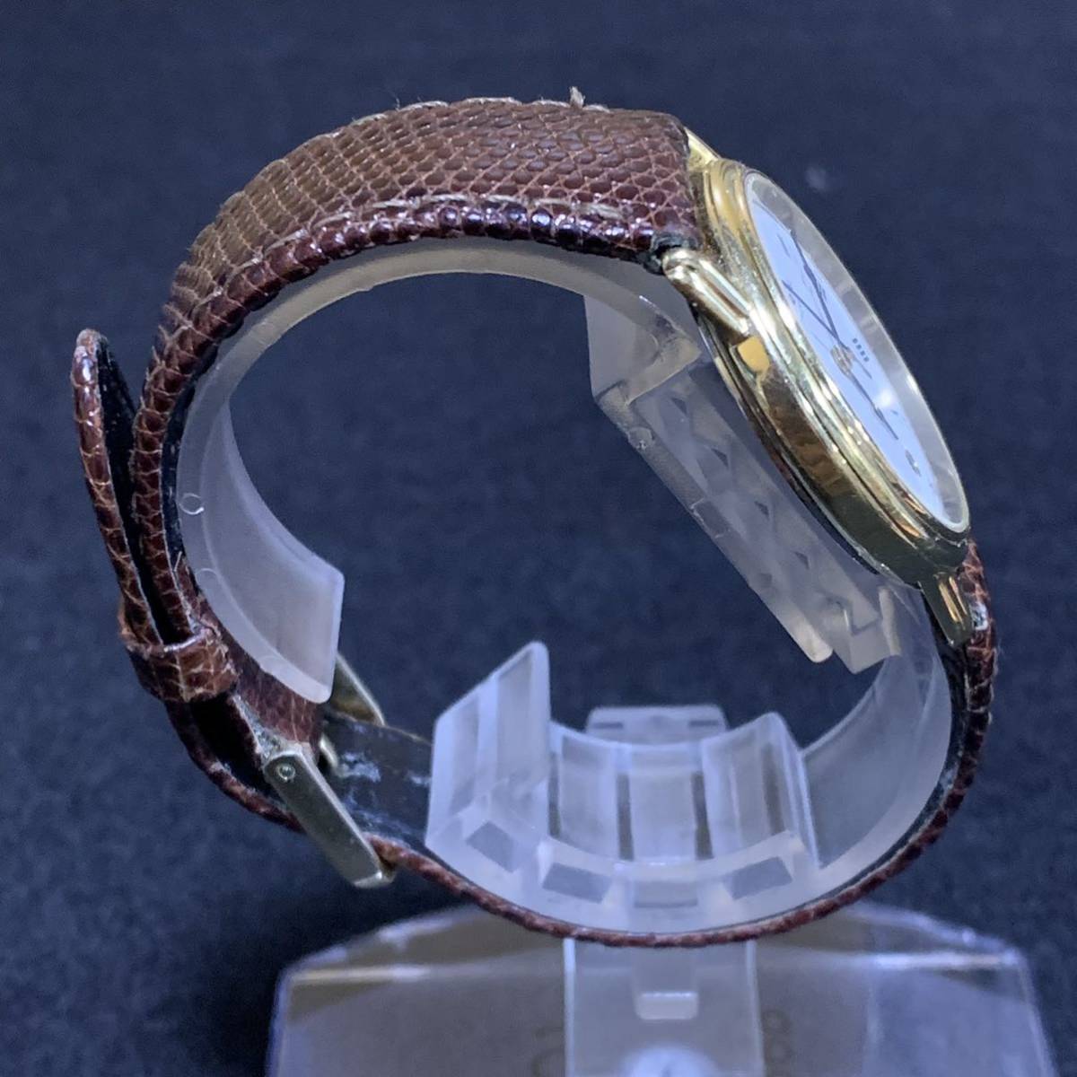 1円~【電池交換済み】RAYMOND WEIL レイモンドウィル GENEVE ジュネーブ 5532 メンズ腕時計 クォーツ QZ デイト ローマン ホワイト文字盤