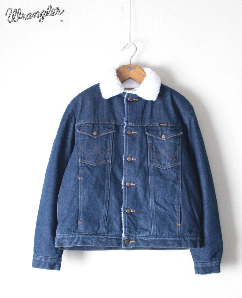 【 WRANGLER ラングラー 】COWBOYCUT SHERPA LINED DENIM JACKET シェルパ 裏ボア デニム ジャケット S/大きめ 74255PW Gジャン