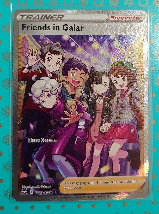 ポケカ 英語版 正規品 ガラルの仲間たち TG23/TG30 SR 海外版 ポケモンカードゲーム Pokemon Friends in Galar Full Art