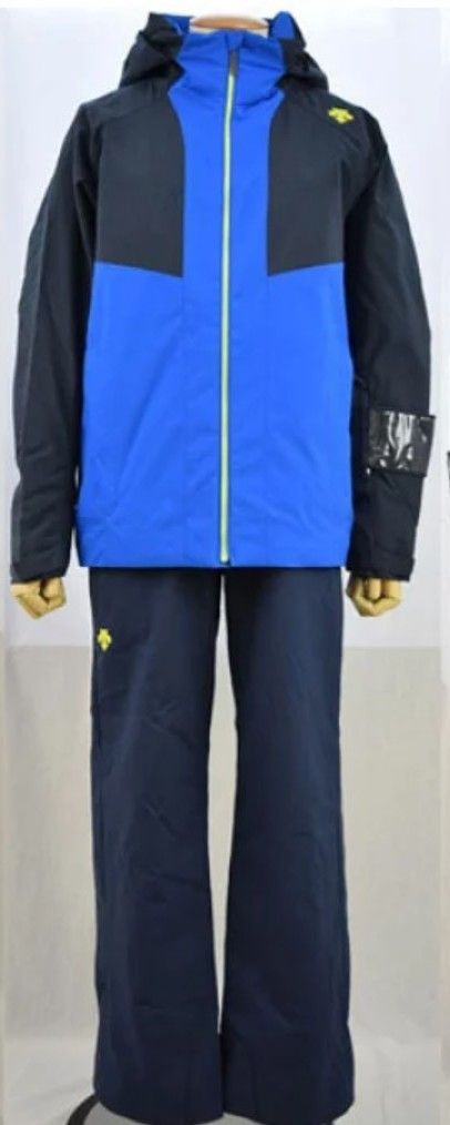 ☆デサント スキーウェア 上下 メンズ L ネイビー 美品☆ スキー ...