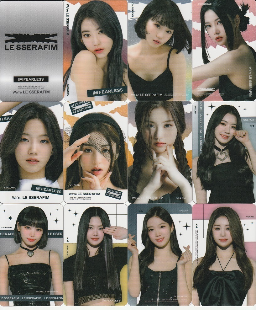 ☆New!□LE SSERAFIM/ル・セラフィム□写真付【透明カード25枚