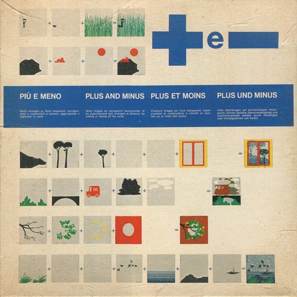 d) Bruno Munari: Piu e Meno / Plus und Minus / Plus et Moins / Plus und Minus [Danese Edition]