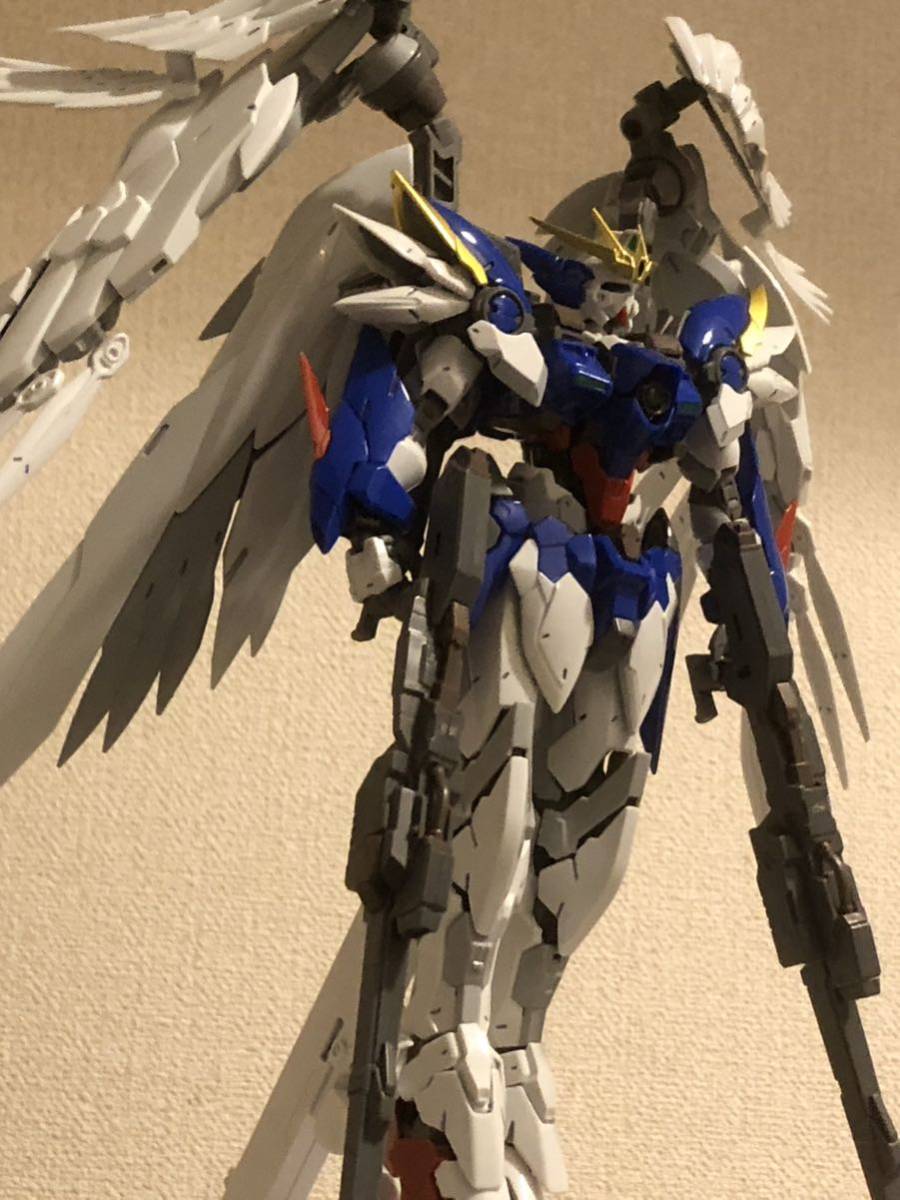 ハイレゾリューションモデル　ウイングガンダムゼロEW 1/100スケール　接着あり　ジャンク　完成品 ガンプラ _画像4