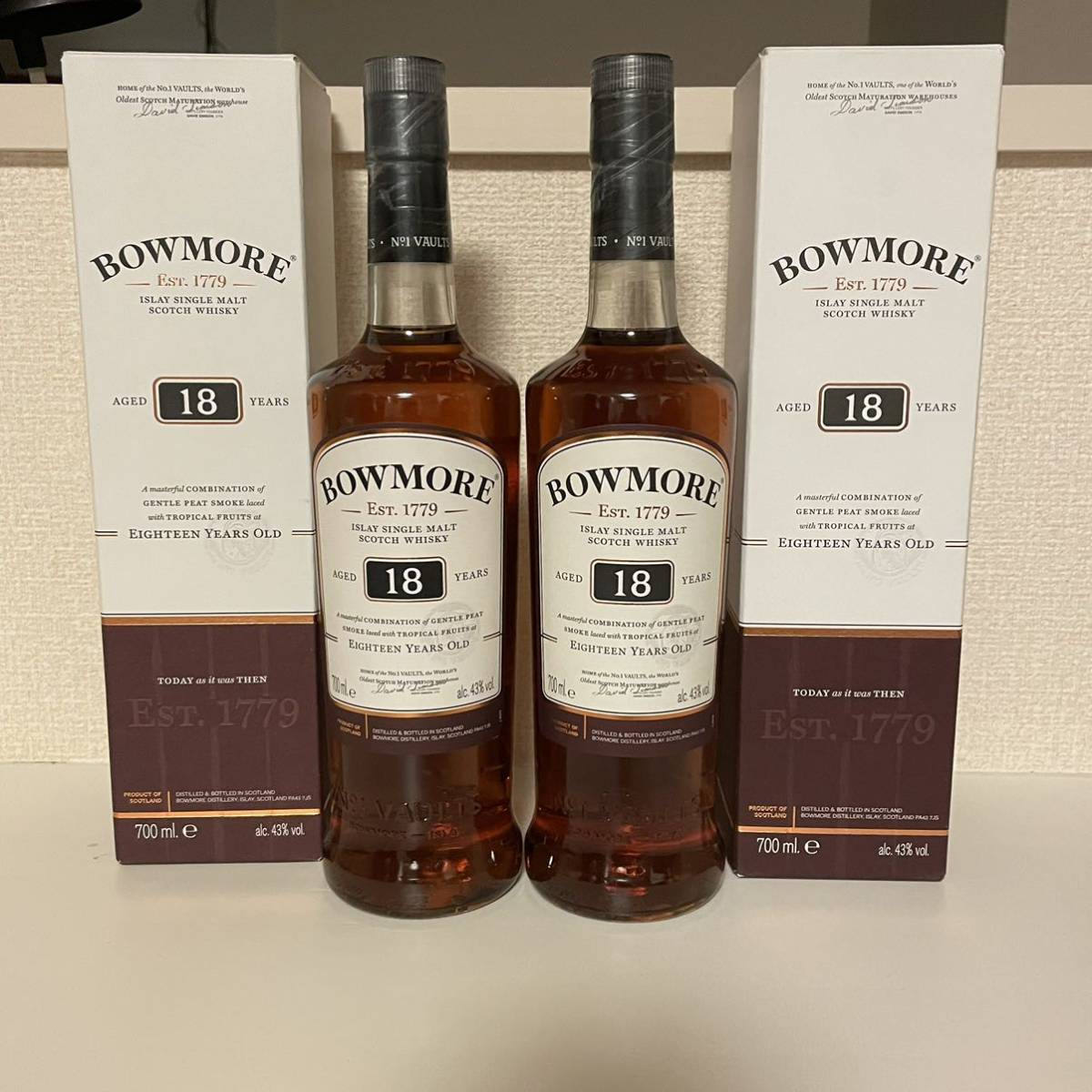 4周年記念イベントが ザ マッカラン 12年 2本 BOWMORE 15年 18年