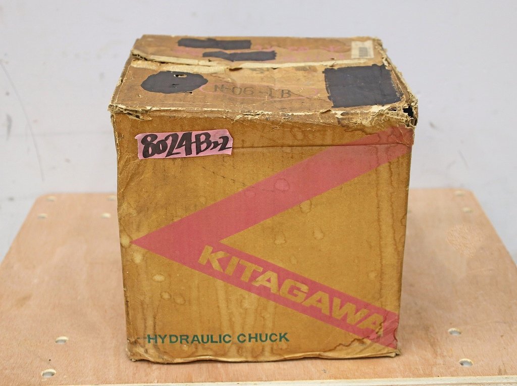 8024A22 未使用? KITAGAWA 北川鉄工所 パワーチャック N-06 工作機械 旋盤 切削 作業