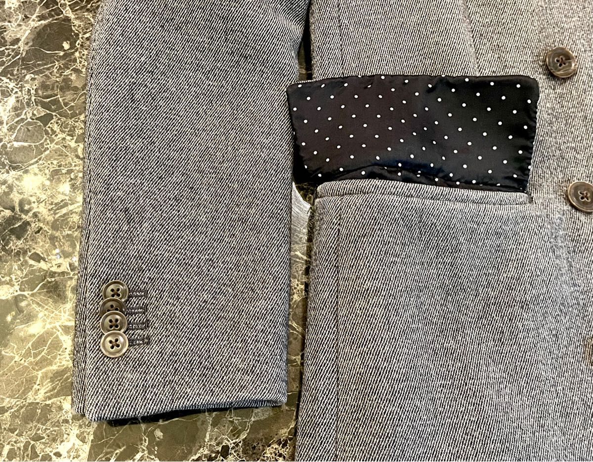 ✨美品⚜️Paul Smith⚜️コート グレー 裏地ゴールド-