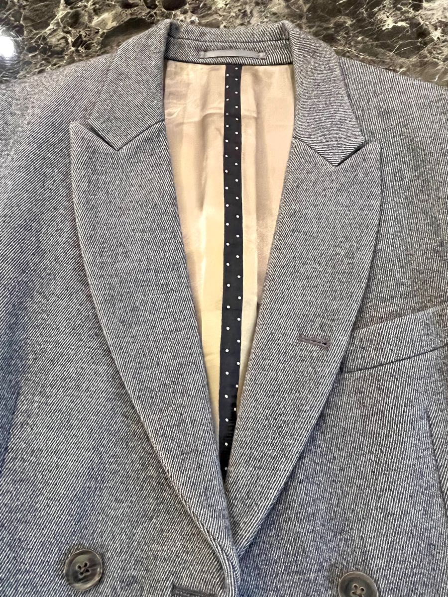 ✨美品⚜️Paul Smith⚜️コート グレー 裏地ゴールド www