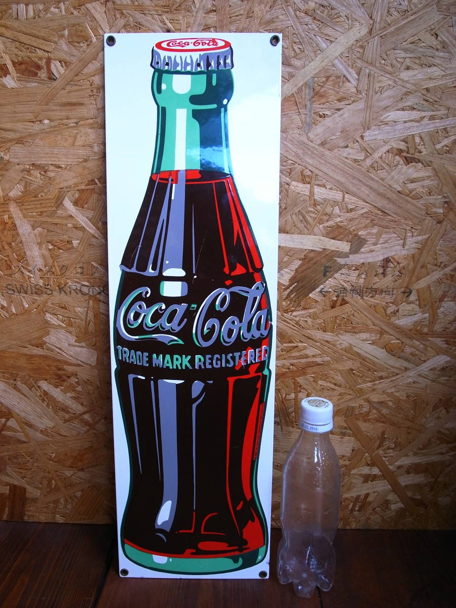 ★ ＵＳＡ　ビンテージ　オリジナル　 コレクティブル　 Vintage Coca Cola Sign Bottle 1989 soda pop bar metal SIGN 美品　★_画像2