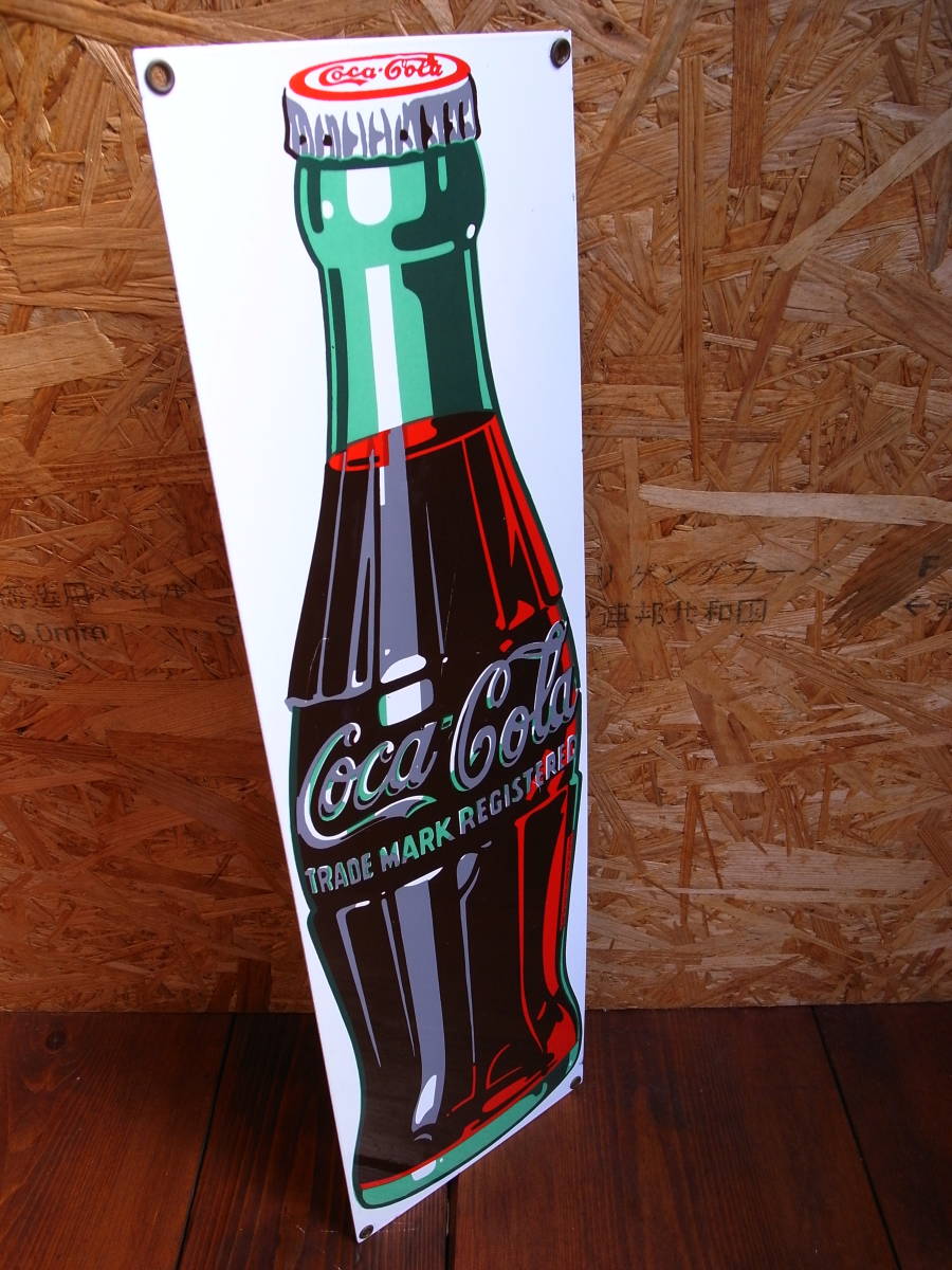 ★ ＵＳＡ　ビンテージ　オリジナル　 コレクティブル　 Vintage Coca Cola Sign Bottle 1989 soda pop bar metal SIGN 美品　★_画像10