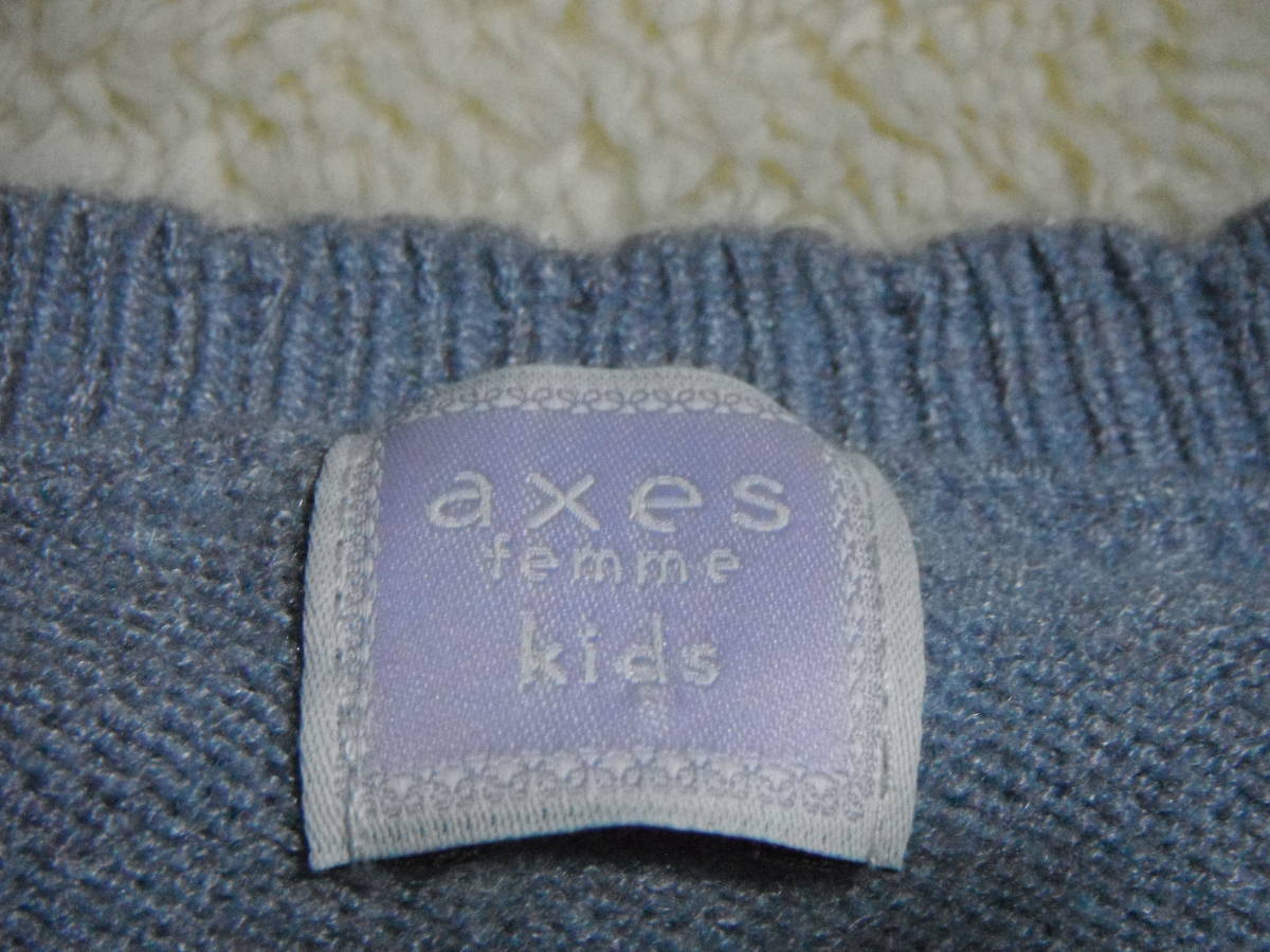 【良品】　axes femme kids・アクシーズ ファム キッズ　セーター　サイズ １５０ (３L)_画像5