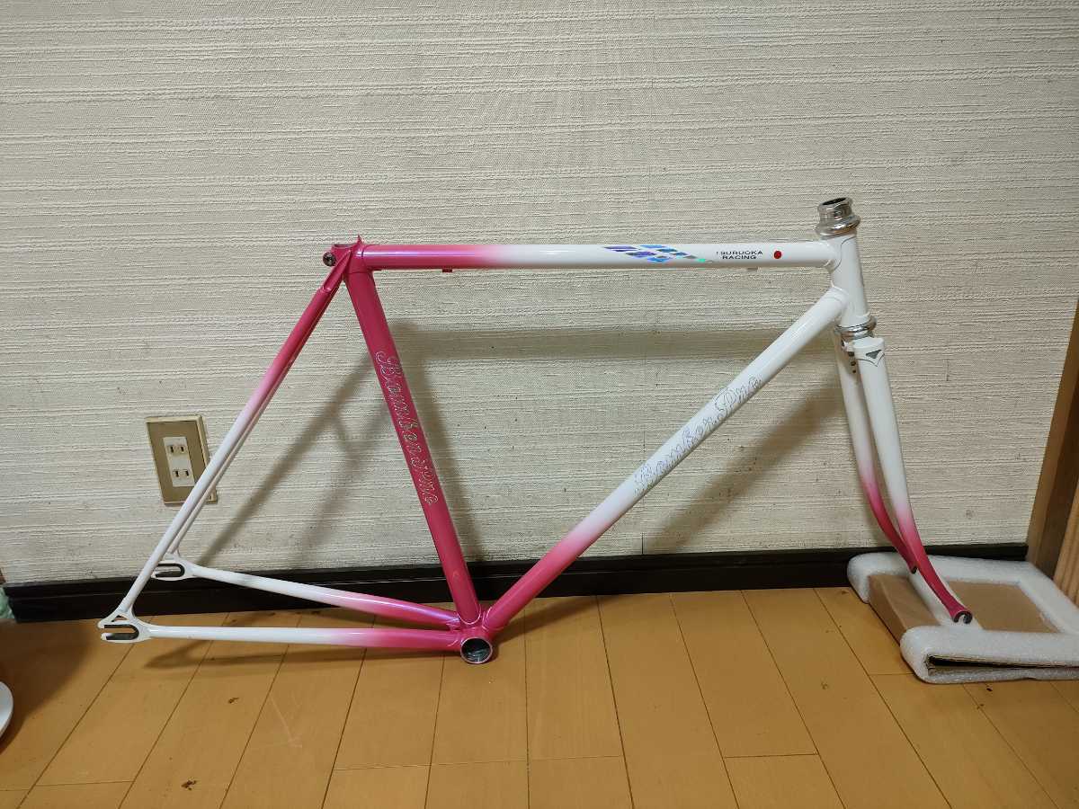  use 100 kilo degree TSURUOKA RACING Bomber Pro 515 size piste bicycle race Kuromori frame truck pink 