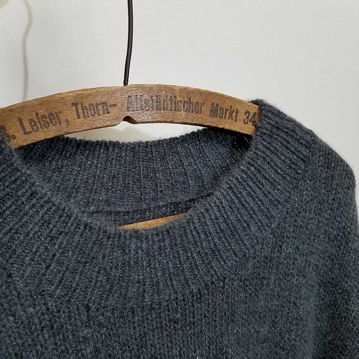 {.... мясо толщина / кашемир 100%}75900 иен Cale CASHMERE MOC NECK KNIT SWEATER размер 4 low gauge кашемир вязаный кашемир свитер karu