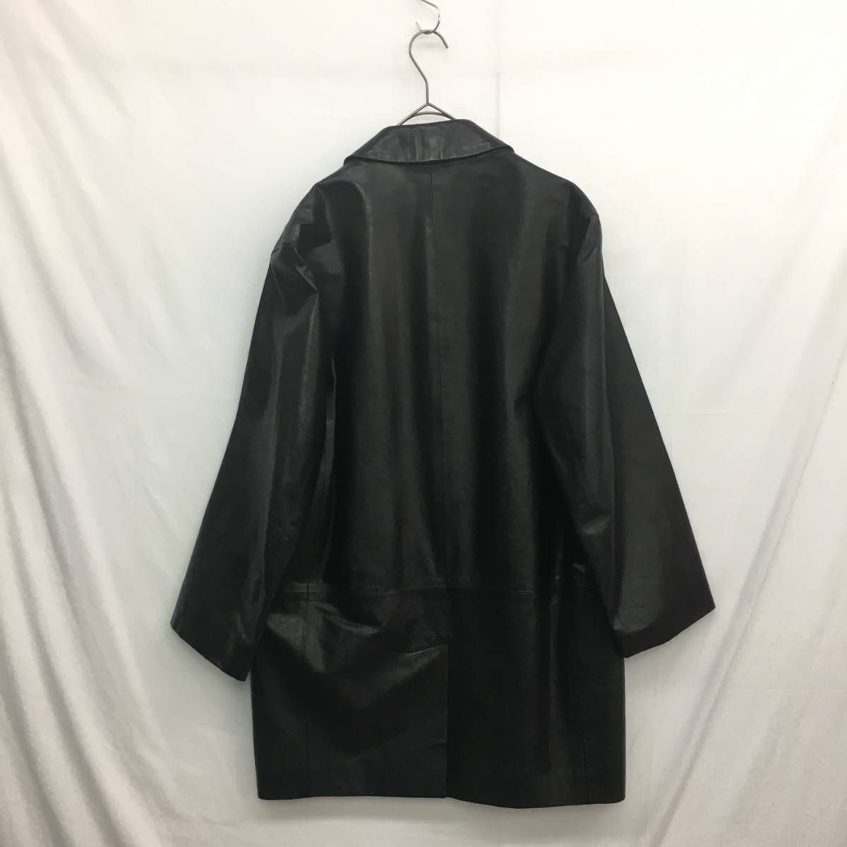 2022公式店舗 : KZ5319 SERAPHIN レザーコート 48 黒