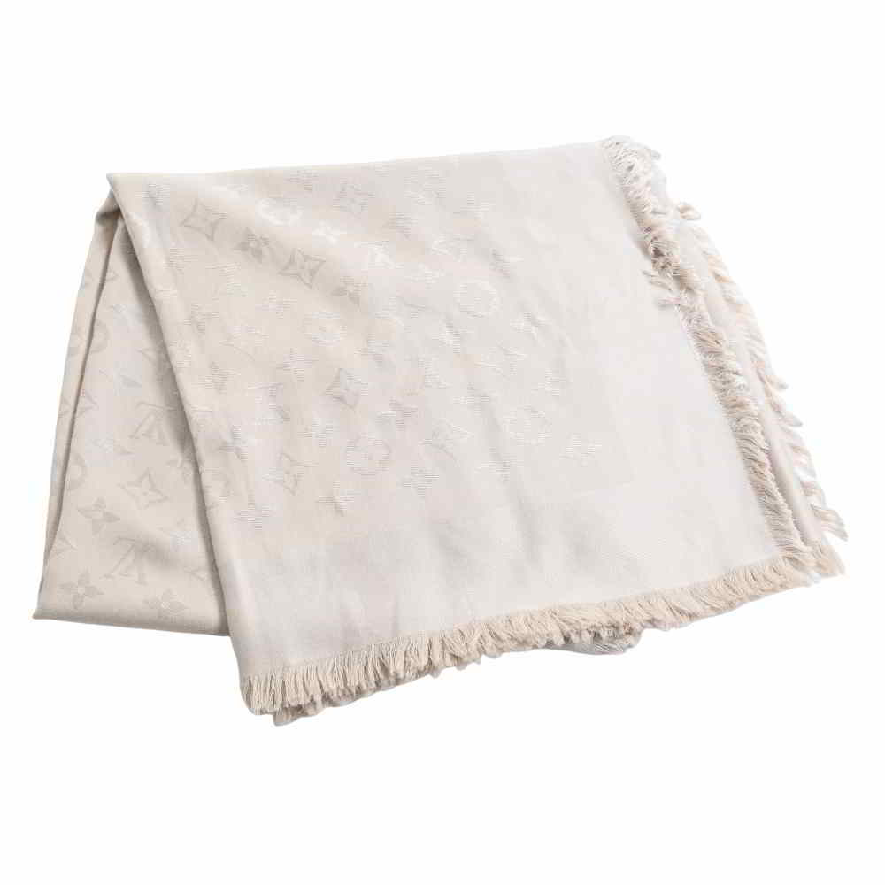 感謝価格】 CHANELISTルイヴィトン LOUIS VUITTON ショール ベージュ