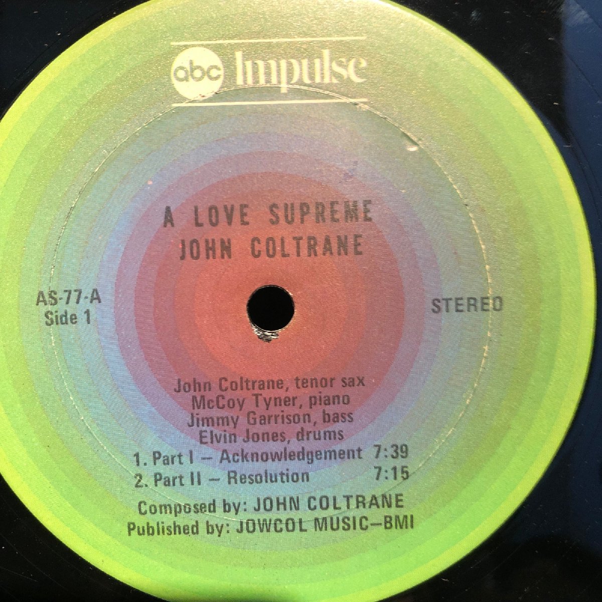 John Coltrane / A Love Supreme LP Impulse!_画像4