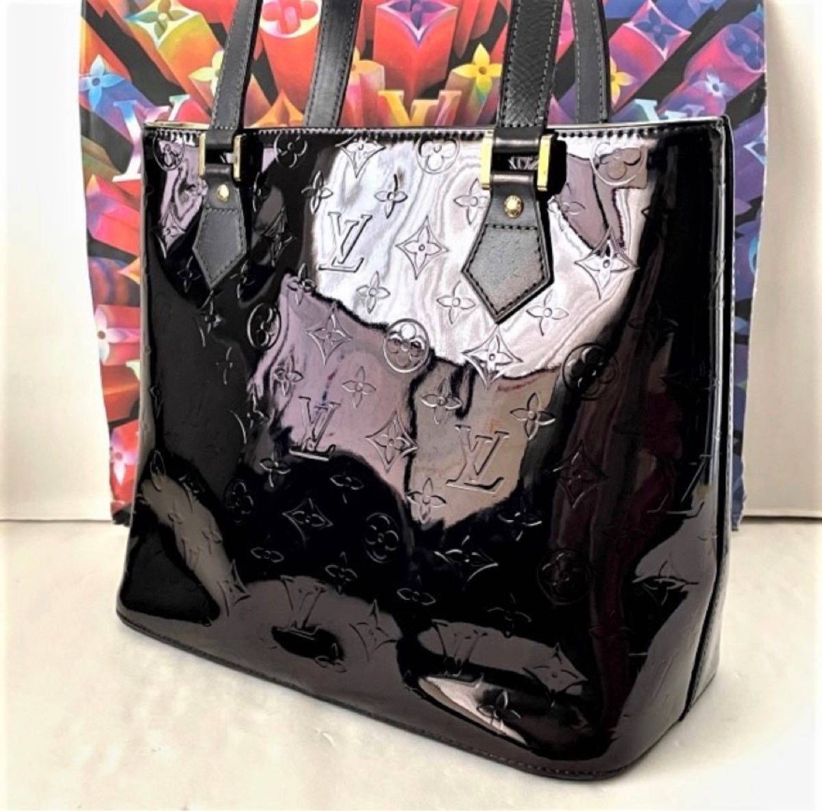 激安!早い者勝ち!超美品! LOUIS VUITTON ヴェルニ ネイビーブラック