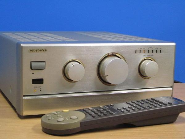 ONKYO 良品 メンテ済 動作良好 高音質 プリメインアンプ 簡易リモコン ...