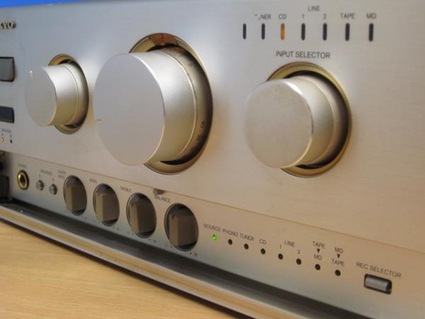ONKYO 良品 メンテ済 動作良好 高音質 プリメインアンプ 簡易リモコン ...