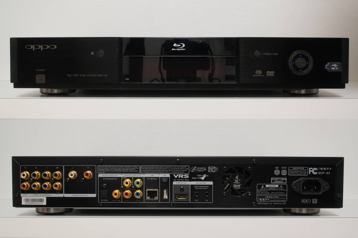 OPPO BDP-83 オッポ ユニバーサルメディアプレーヤー BD/DVD/CD OPPO BDP-83 オッポ ユニバーサルメディアプレーヤー BD/DVD/CD