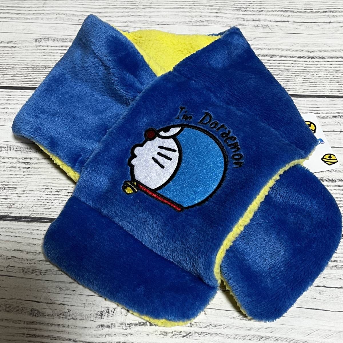  Doraemon - Kid for children Kids difference included muffler neck warmer neck to coil I\'m Doraemon.. Doraemon fleece protection against cold ( tag attaching new goods unused )