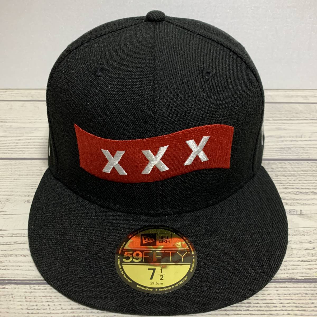 志村けん x NEW ERA(ニューエラ) x GOD SELECTION XXX(ゴッドセレクショントリプルエックス) 限定品 71/2 59.6cm 59FIFTY (タグ付未着用品)_画像2