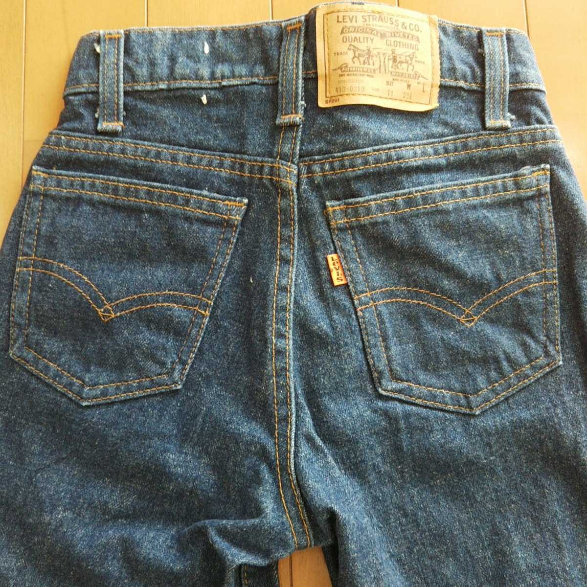 ヴィンテージ 80s 米国製　Levi’s 418 リーバイス ジーンズ　キッズ　US11 デッドストック？　made in USA_画像4