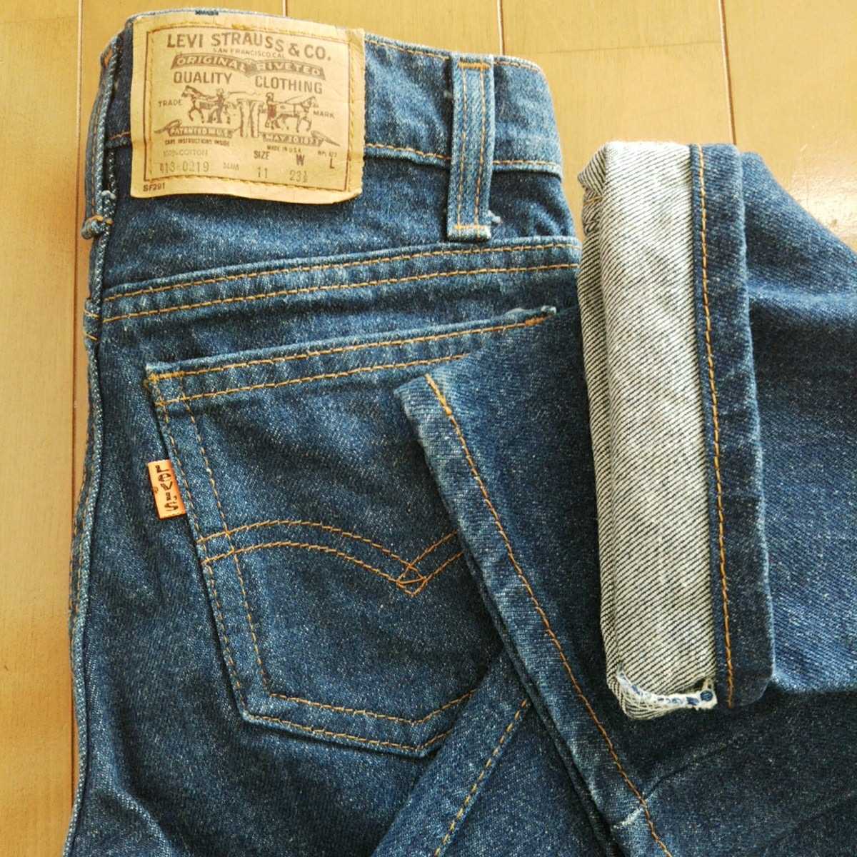 ヴィンテージ 80s 米国製　Levi’s 418 リーバイス ジーンズ　キッズ　US11 デッドストック？　made in USA_画像1