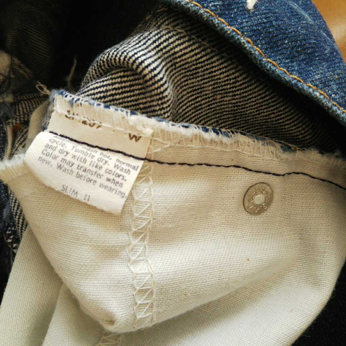 ヴィンテージ 80s 米国製　Levi’s 418 リーバイス ジーンズ　キッズ　US11 デッドストック？　made in USA_画像8