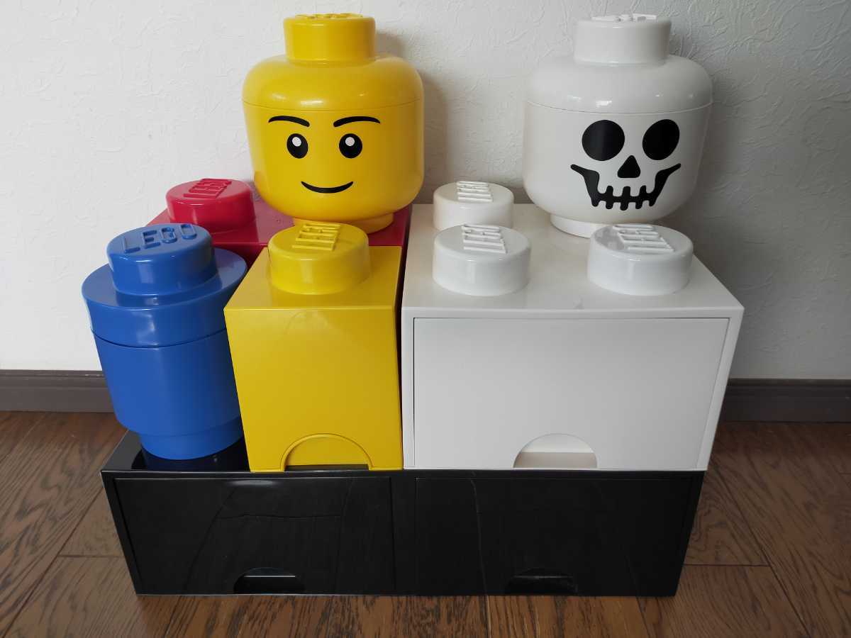 LEGO Lego storage box * head storage case 7 point set LEGO