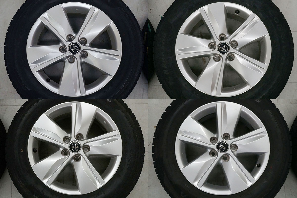 トヨタ ハリアー60系 純正アルミ 17×7J 5H ナンカン CORSAFA 225/65R17 2015年製造 中古4本セット スタッドレス 冬タイヤ [TZ137] 2-12_画像2