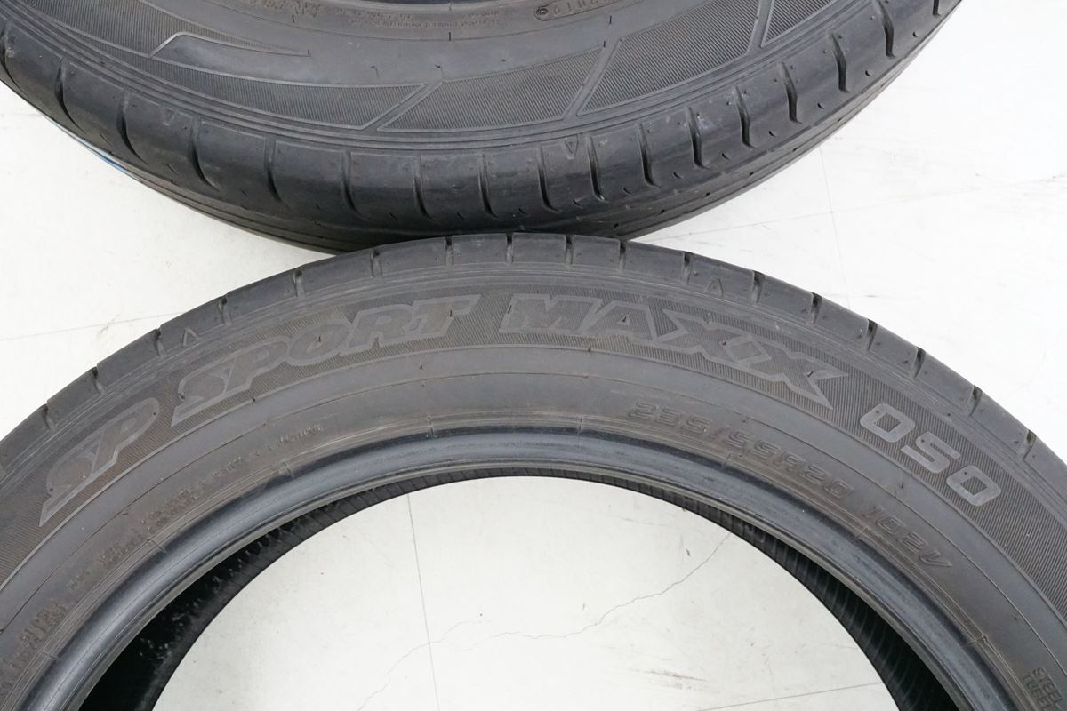 ダンロップ SPスポーツマックス SP SPORT MAXX 050 235/55R20 102V 2019年製 レクサスRX450h外し パンク修理痕 中古2本 [TZ106] 2-12_画像7