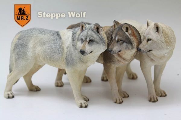 Mr.Z 1/6 size oo kami. Wolf animal real figure resin adult toy model animal liking birthday present ornament doll (001)