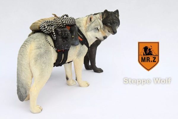 Mr.Z 1/6 size oo kami. Wolf animal real figure resin adult toy model animal liking birthday present ornament doll (001)