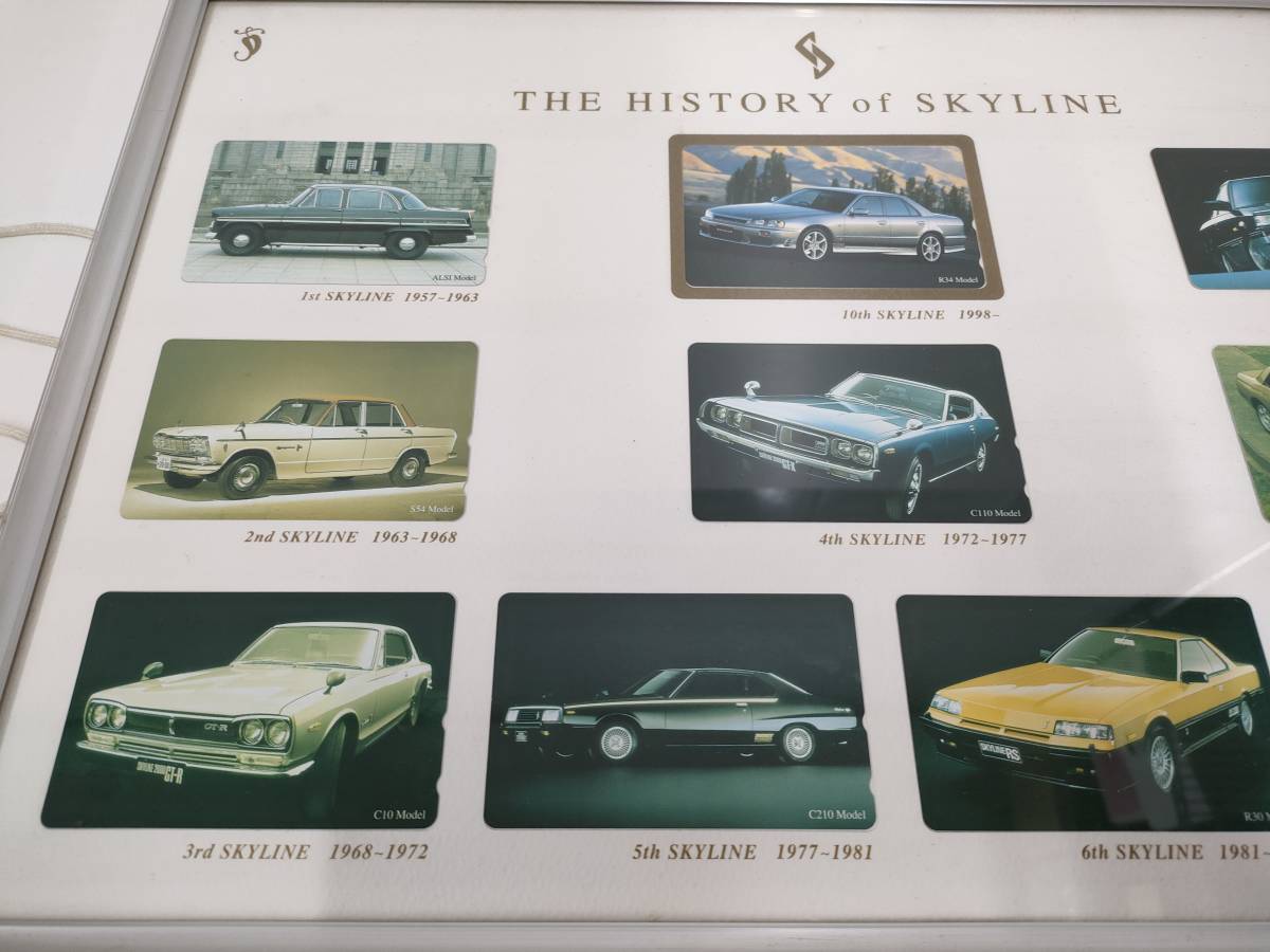 264 [THE HISTORY of SKYLINE] frame collection telephone card 50 frequency 10 sheets Skyline retro telephone card rare 
