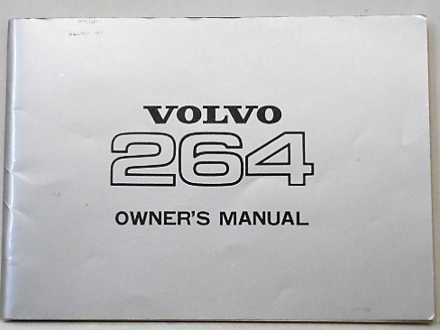 VOLVO 264 OWNERS MANUAL Japanese edition 