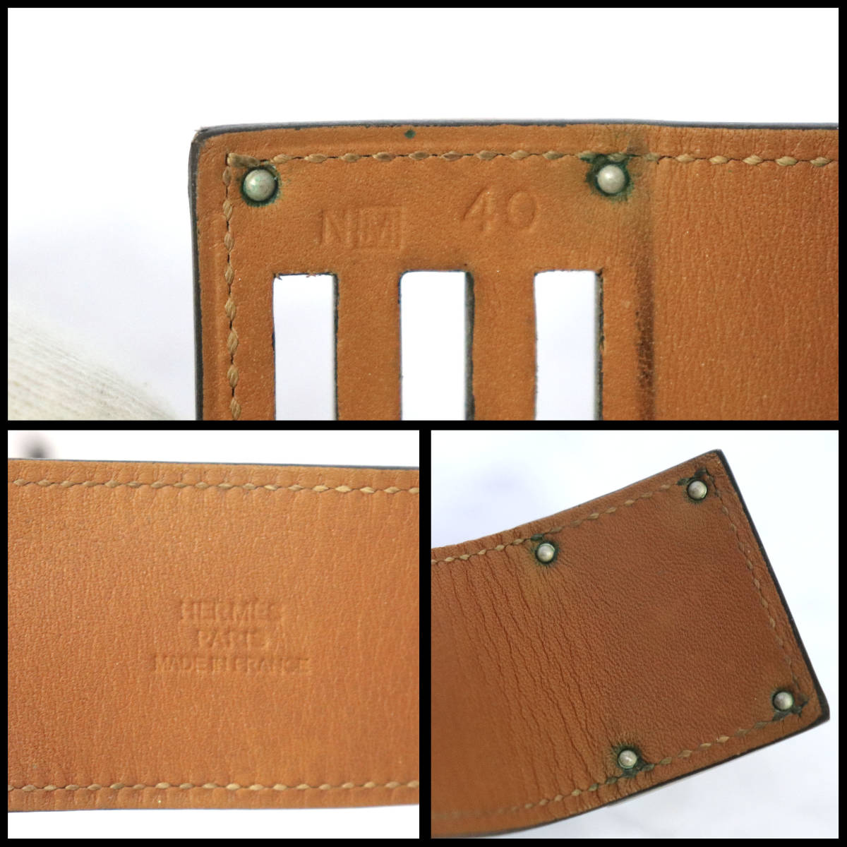 HERMES エルメス ケリー ドッグ ブレスレット ブラック ボックスカーフ