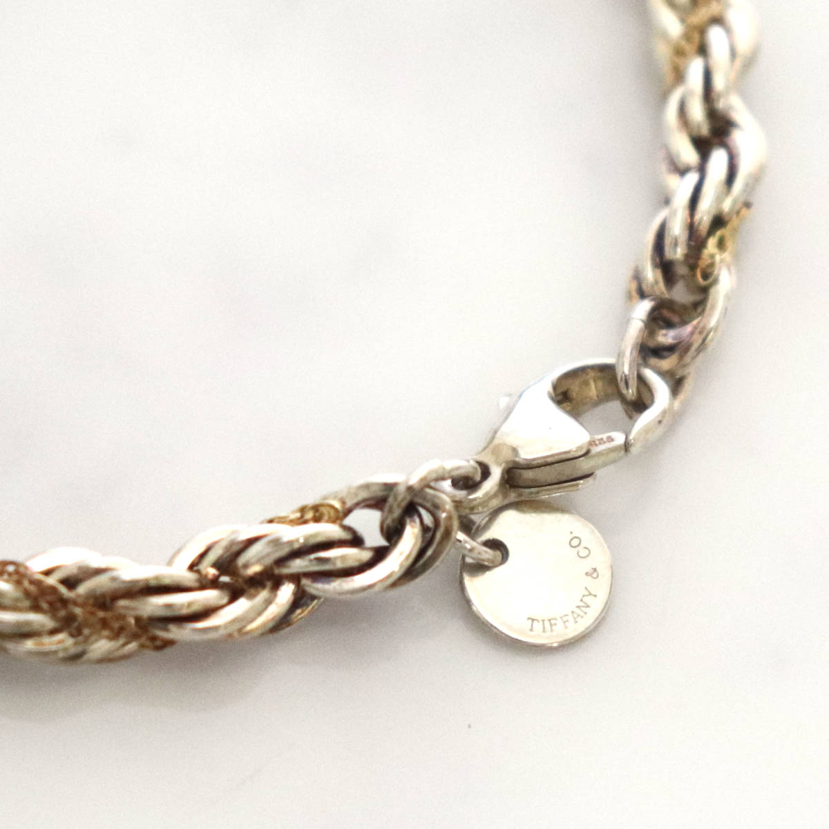 TIFFANY &Co. ティファニー コンビ ツイストチェーン SV925 18KYG ...