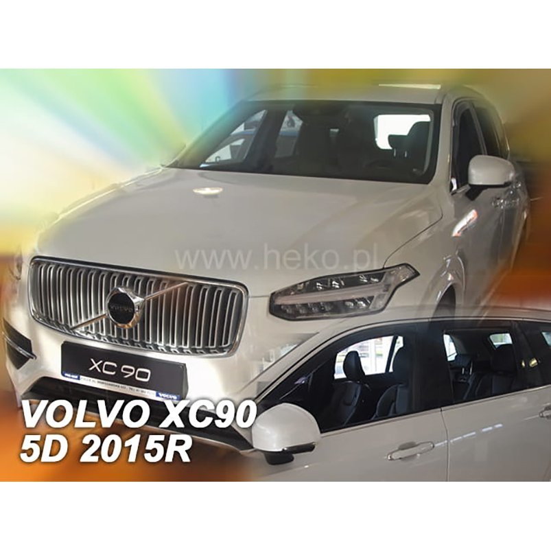 ボルボ XC90(LB/LD) ドアバイザーF＆Rset【Team HEKO/ヘコ製】新品/VOLVO/SUV/ダークスモーク/_画像1