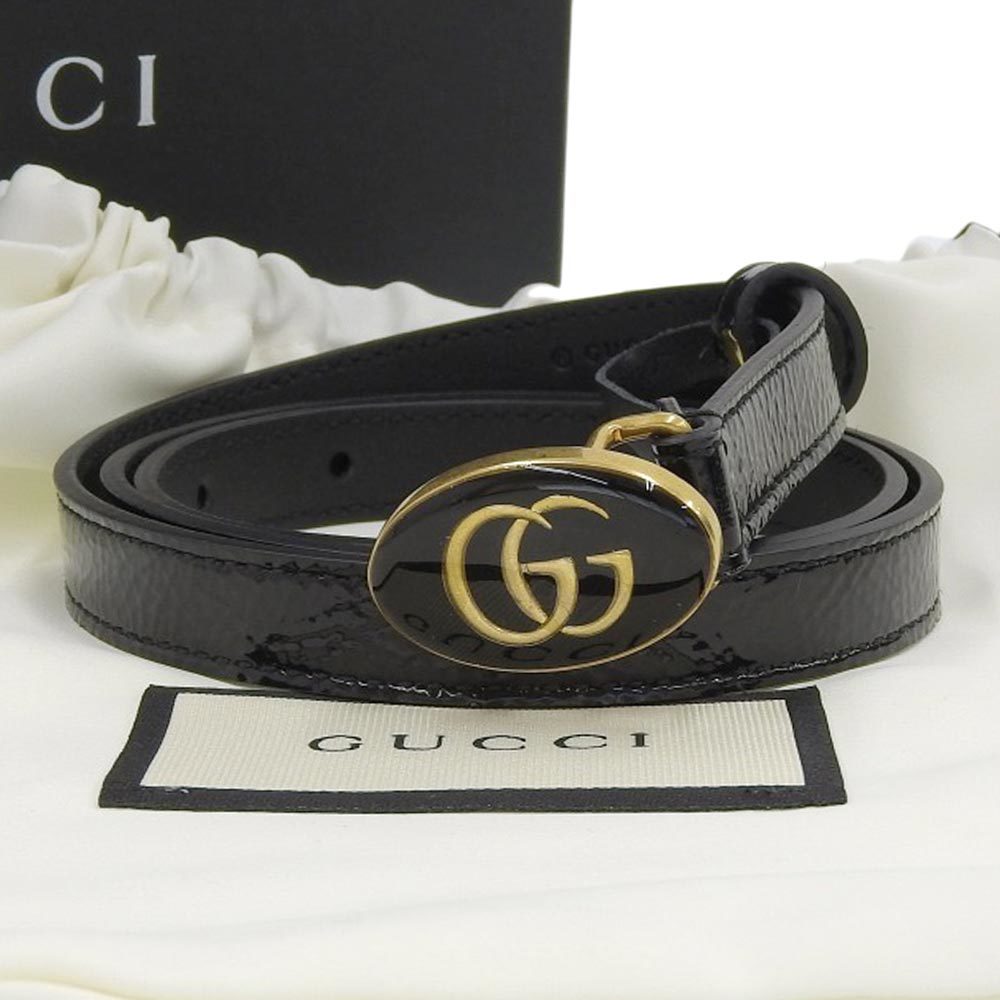 再入荷】 【美品】GUCCI グッチ ブラック GG マーモント ベルト ベルト