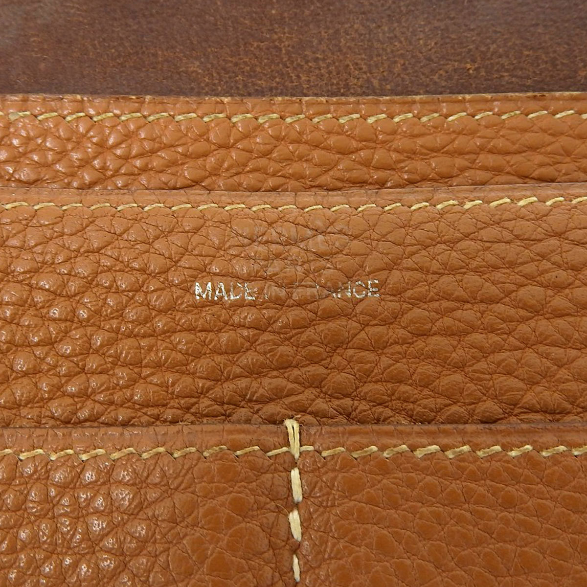 本物保証】 エルメス HERMES ドゴンGM 二つ折り長財布 トリヨン