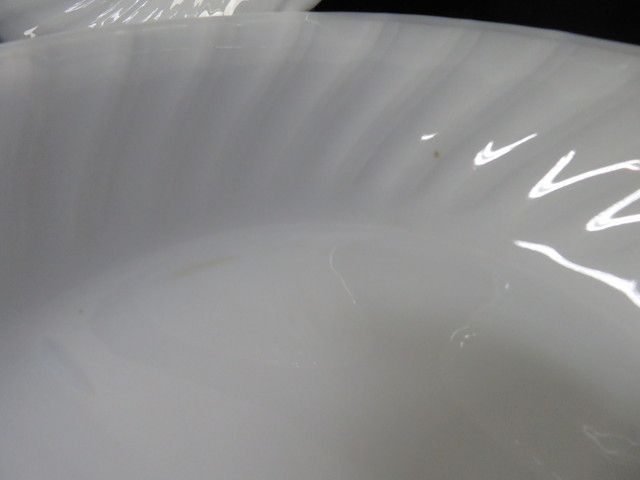 N①17 スープ皿 10枚 白い皿 カレー皿 大皿 シンプル ホワイト 洋食器 プレート 直径約23cm 深さ約4cm 美品 保管品の画像6
