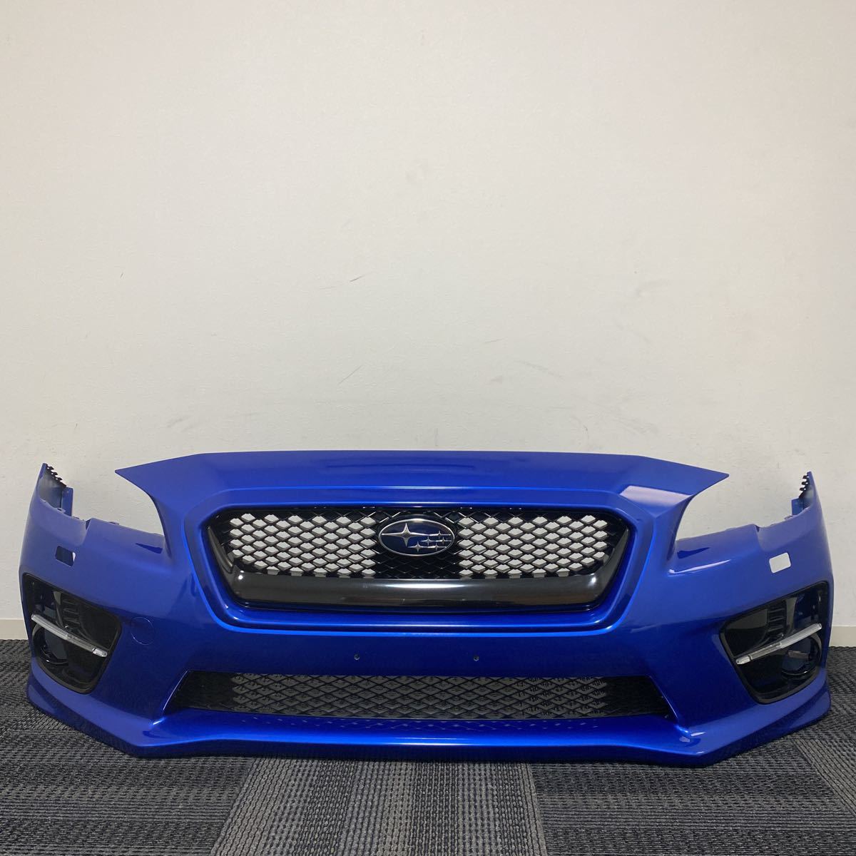 スバル VAB WRX STI ブルー フロントバンパー