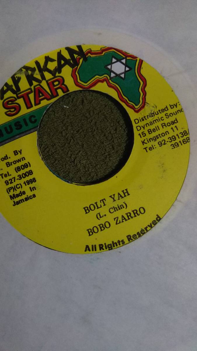 90's Dark Jugglin Track Happy Go So Lucky Riddim Single 2枚Set from African Star Bobo Zarro Militaly Man_画像1