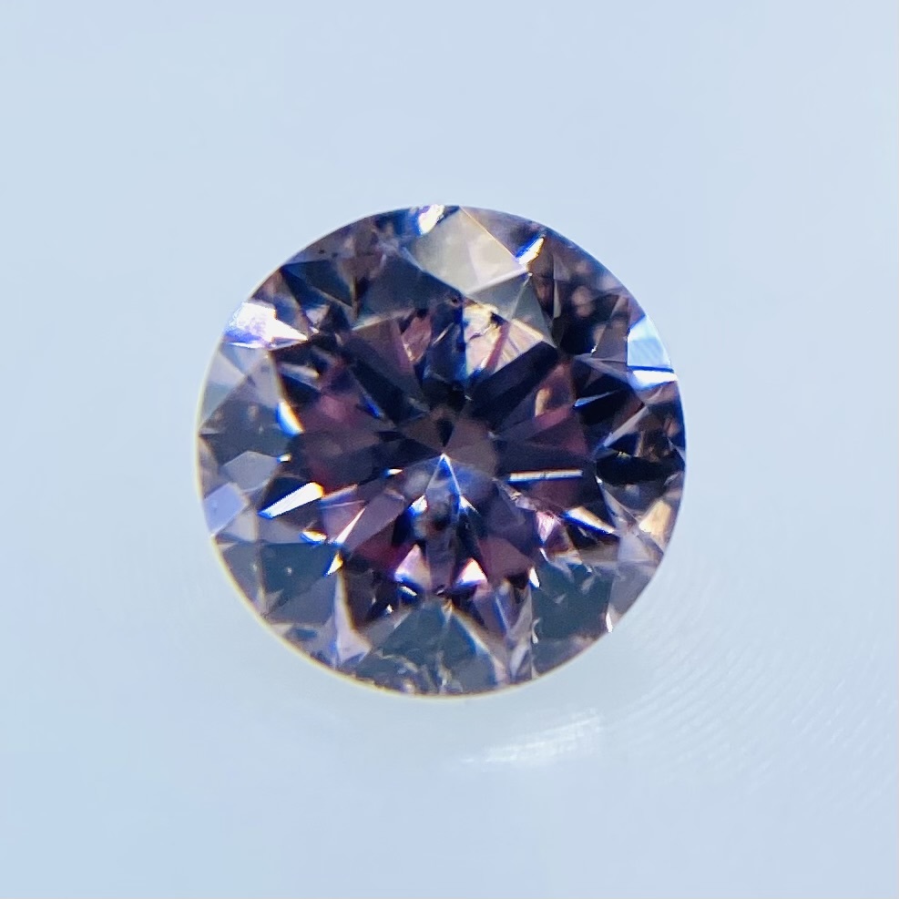 2022新入荷 FANCY PURPLISH RD/RT1703/CGL 0.167ct PINK ダイヤモンド