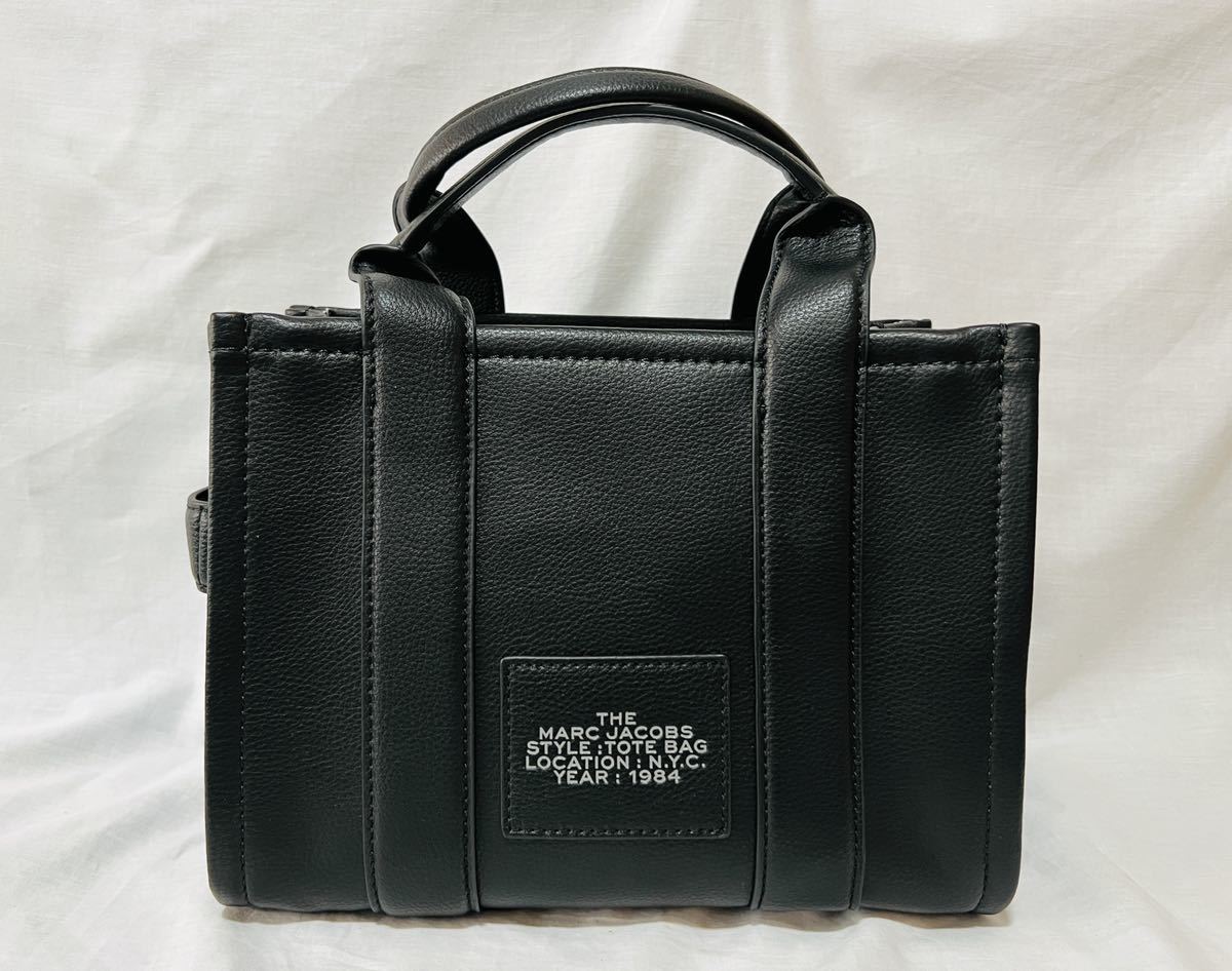 MARK JACOBS ミニトートバッグ レザー ブラック 【新品