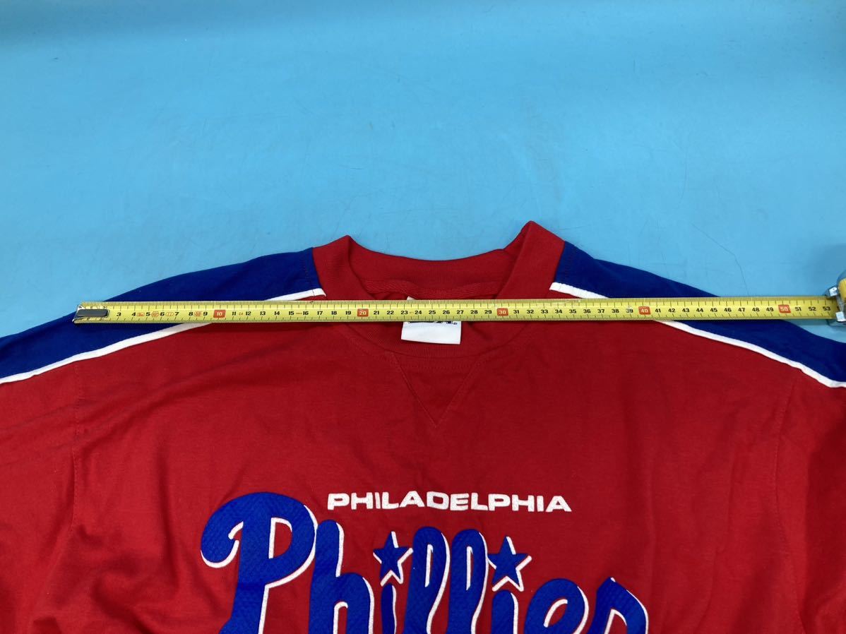 【A5593N129】PHILADELPHIA PHILLIES チームTシャツ 半袖 Mサイズ MLB メジャーリーグ 90's ビンテージ コットン100%_画像7