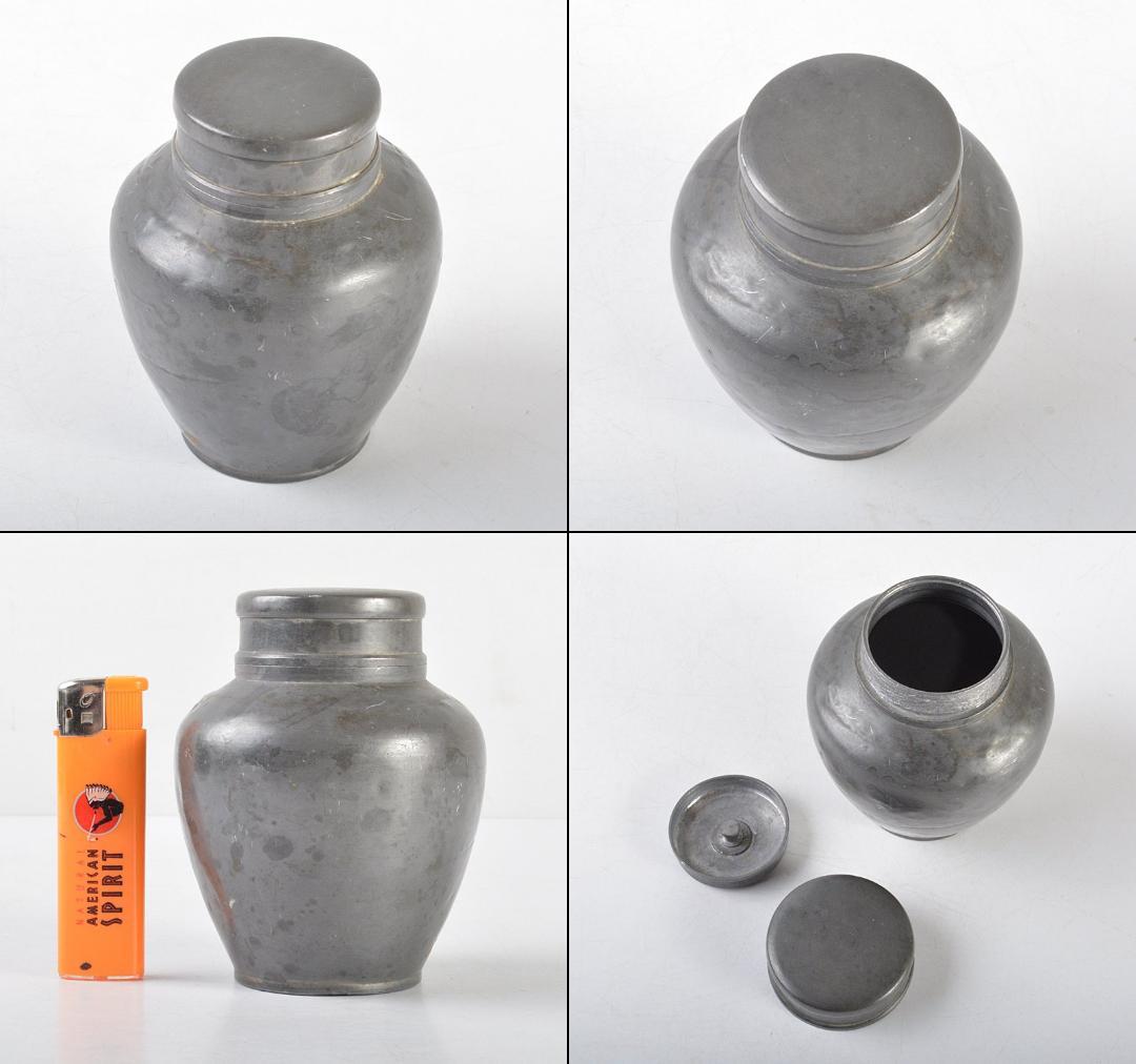 オシャレ 煎茶道具 古錫 点銅款 茶壷 茶心壷 重さ約269g V R5109