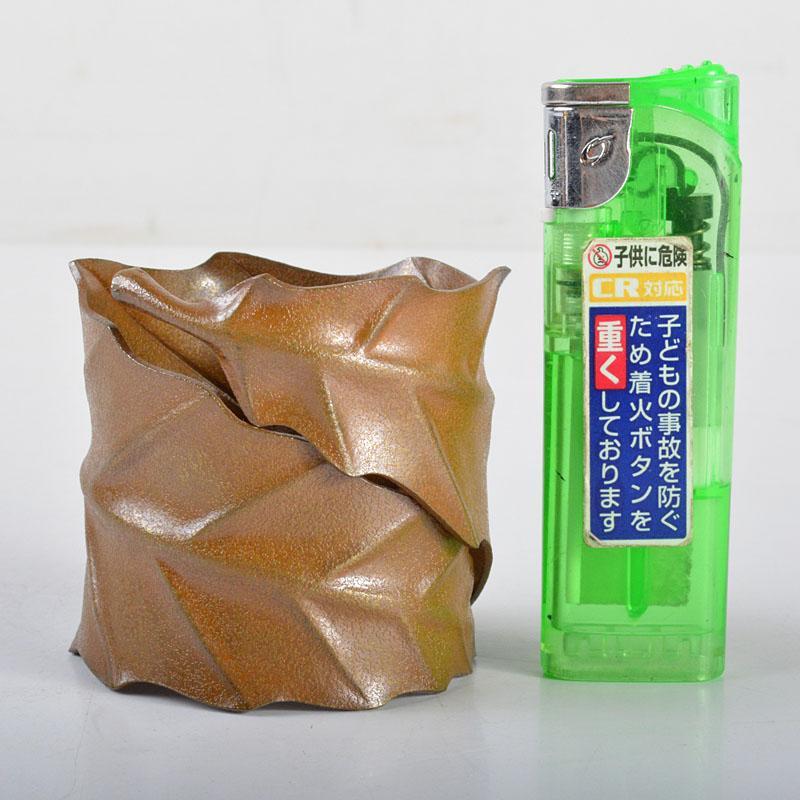 フラワーオブライフ 茶道具 十一代 中川浄益作 一葉蓋置 共箱 F R4413