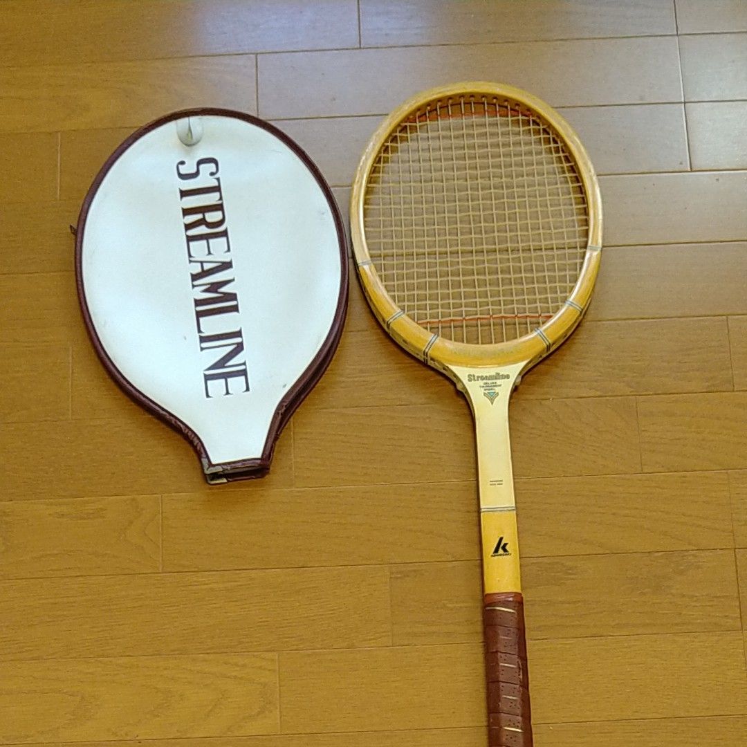 テニスラケット KAWASAKI レトロ 木製