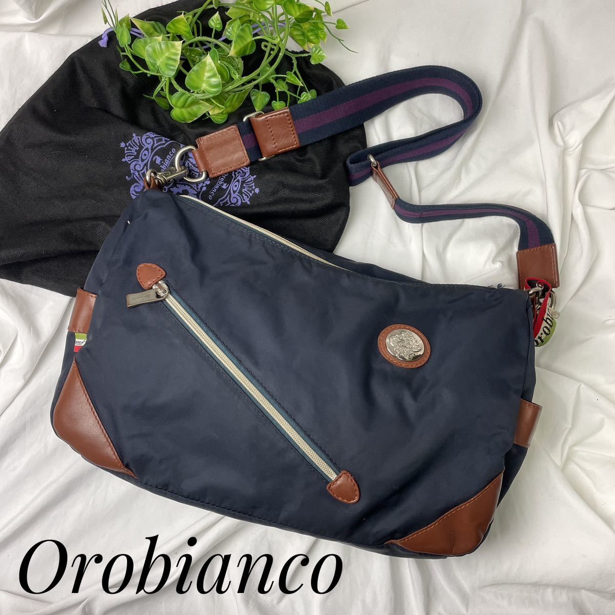 Orobiancoオロビアンコ ショルダーバッグ ネイビー